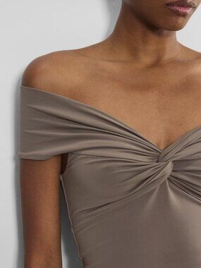 Aritzia Contour Twist Off-shoulder Top